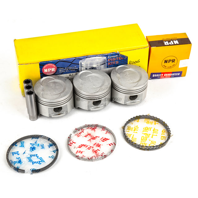 NPR Pistons w/ Rings fit 89-00 Geo Metro Chevrolet 1.0L SOHC 6V VIN 6