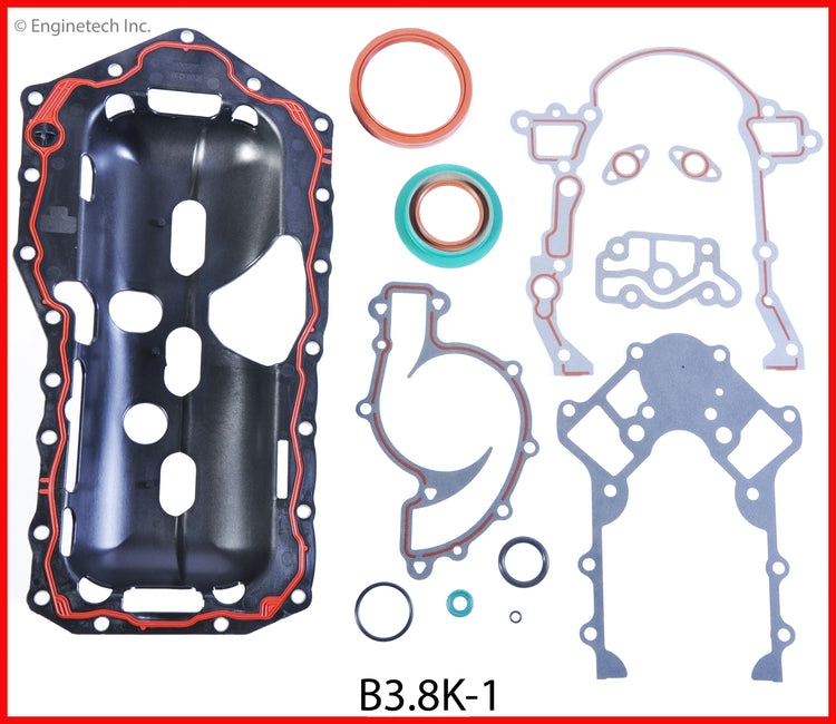 Enginetech B3.8K-1 Engine Full Gasket Set for Buick Cars and Trucks