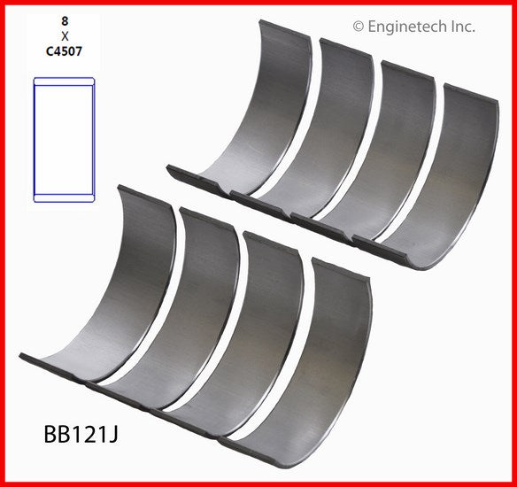 Enginetech BB121J.50 Engine Full Connecting Rod Bearing Set for Mazda and Ford Vehicles