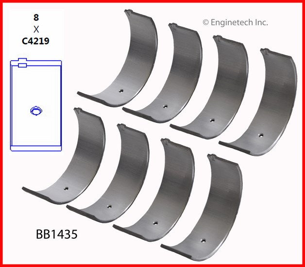Enginetech BB1435.50 Engine Full Connecting Rod Bearing Set for Toyota Tacoma and Previa