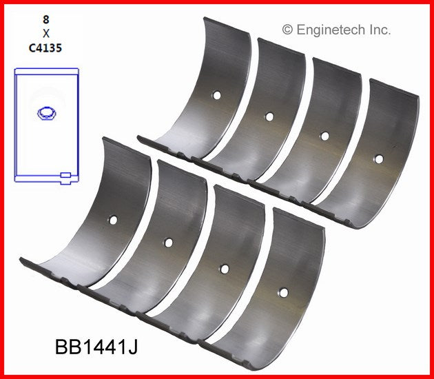 Enginetech BB1441.75 Engine Full Connecting Rod Bearing Set for Toyota Camry
