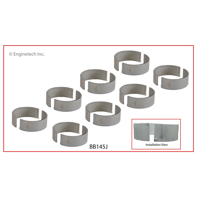 Enginetech BB145JSTD Full Connecting Rod Bearing Set for 2012 Chevrolet and GMC Trucks