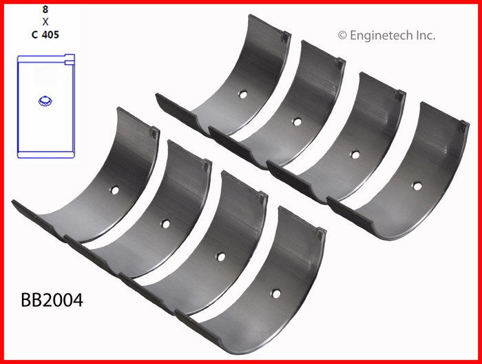 Enginetech BB2004STD Engine Full Connecting Rod Bearing Set for Mazda 626 and B-Series (1983-1988)