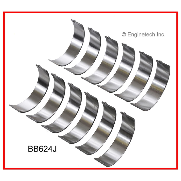 Enginetech BB624J010 Engine Full Connecting Rod Bearing Set for Select 2004-2005 Buick, Chevrolet, and Pontiac Models
