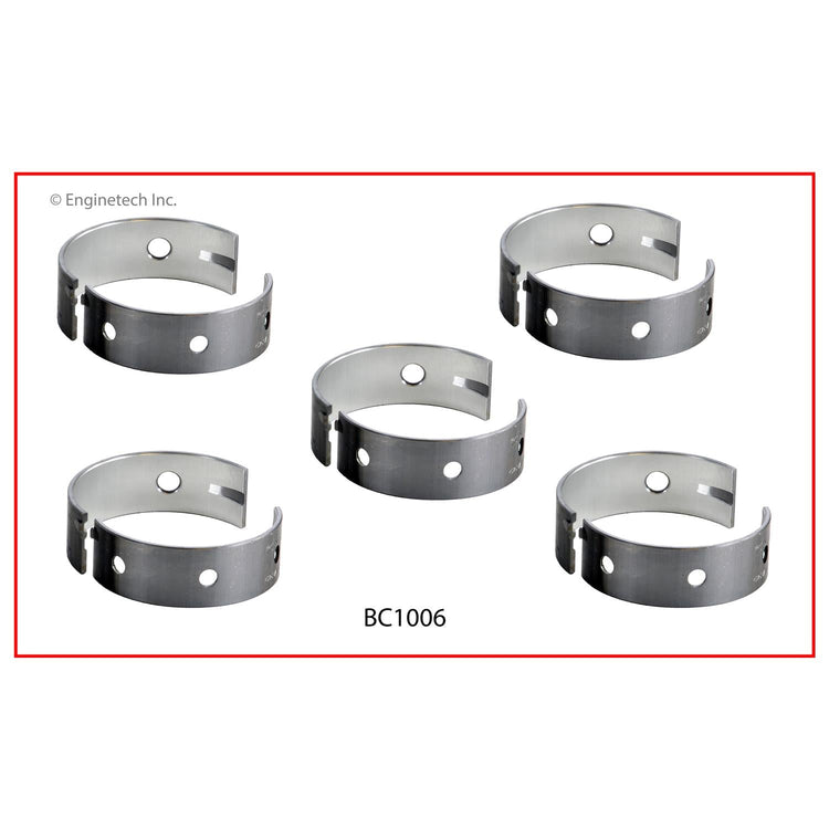 Enginetech BC1006STD Engine Full Crankshaft Main Bearing Set for Hyundai Applications
