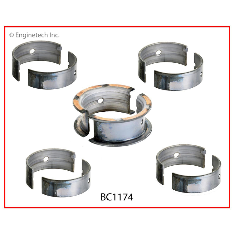 Enginetech BC1174.50 Engine Full Crankshaft Main Bearing Set for Nissan Pulsar and Sentra