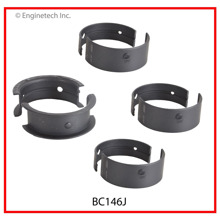 Enginetech BC146J030 Full Crankshaft Main Bearing Set for Classic Chevrolet Engines