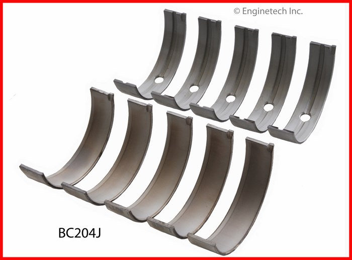 Enginetech BC204JSTD Engine Full Crankshaft Main Bearing Set for 2012 Chevy Express and GMC Savana