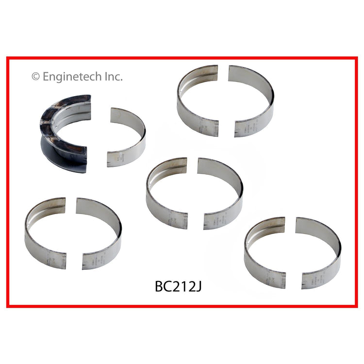 Enginetech BC212J.50 Engine Full Crankshaft Main Bearing Set for Ford Trucks and Vans