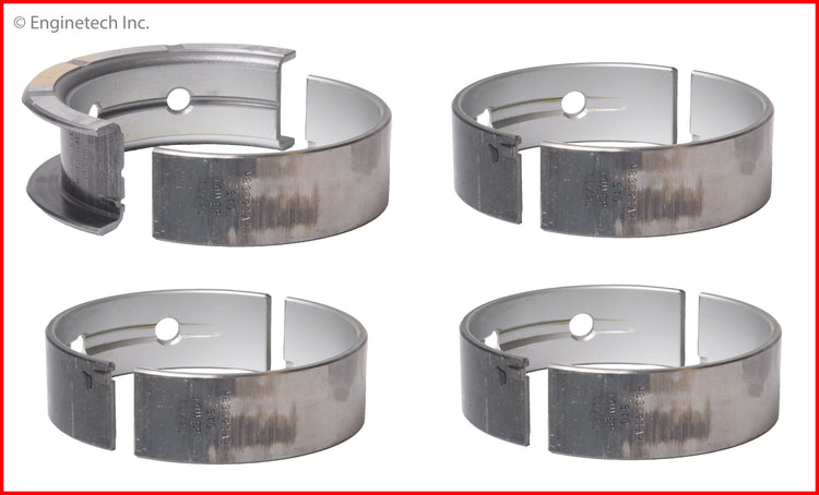 Enginetech BC236JSTD Engine Full Crankshaft Main Bearing Set for Chevy Silverado and GMC Sierra