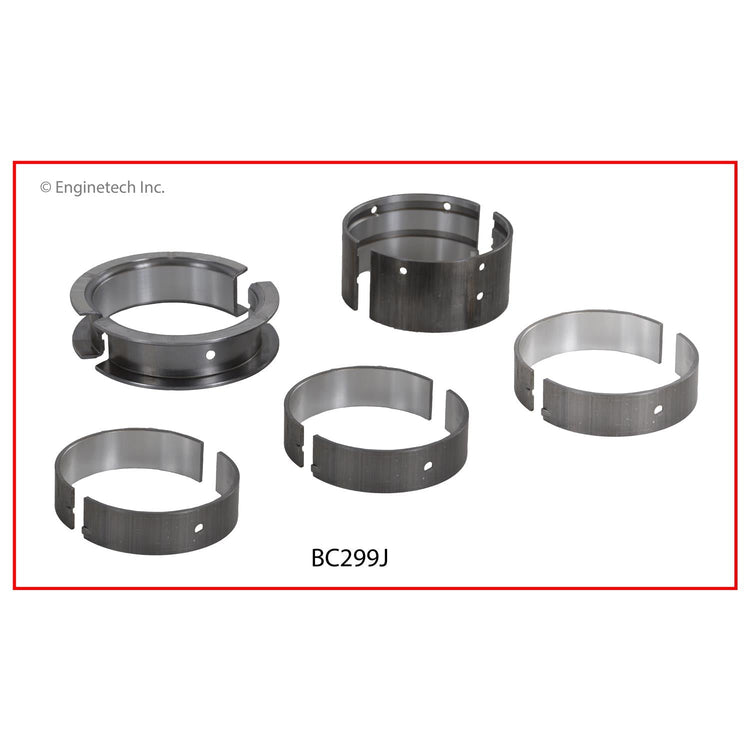 Enginetech BC299J030 Engine Full Crankshaft Main Bearing Set for Pontiac and Buick Models