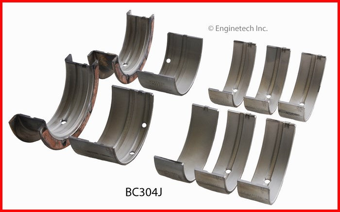 Enginetech BC304J030 Engine Full Crankshaft Main Bearing Set for Oldsmobile 442 and 98