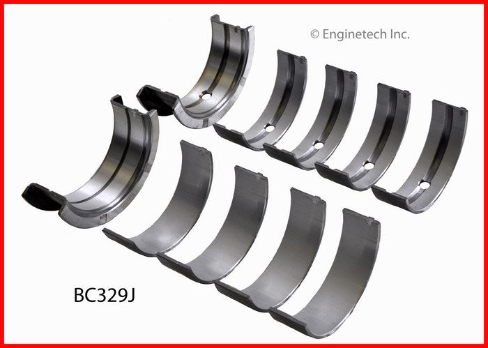 Enginetech BC329JSTD Full Crankshaft Main Bearing Set for 1966-1969 American Motors Engines