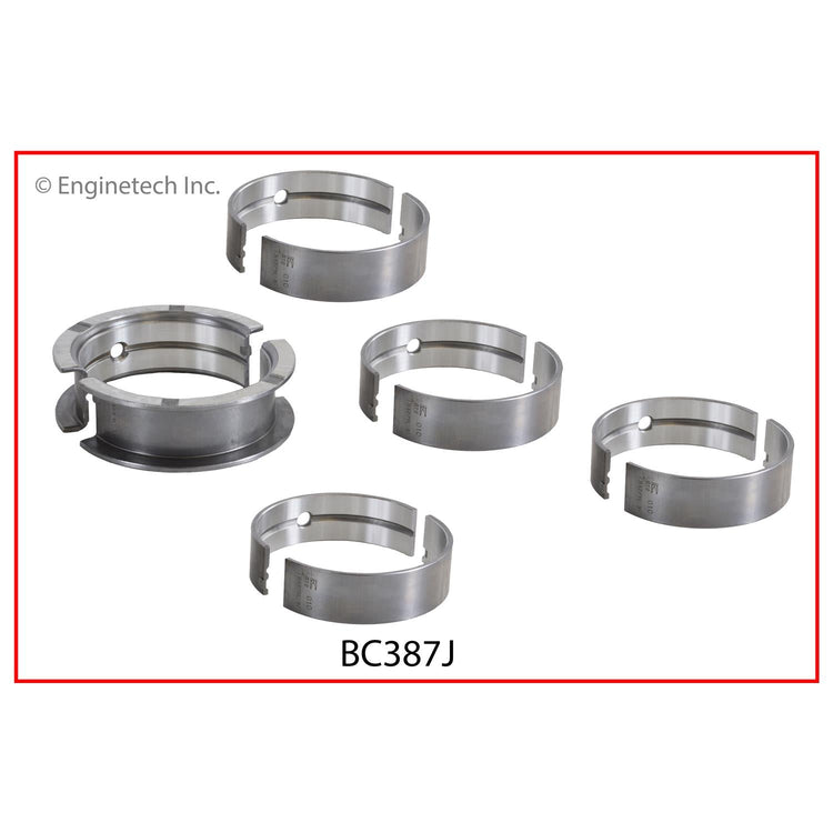 Enginetech BC387J020 Engine Full Crankshaft Main Bearing Set for Chrysler and Dodge Vehicles