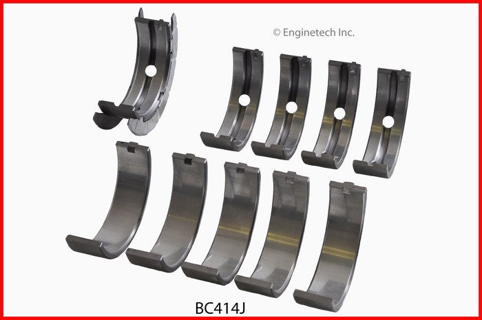 Enginetech BC414JSTD Engine Full Crankshaft Main Bearing Set for Cadillac and Pontiac Vehicles