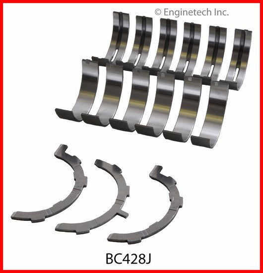 Enginetech BC428J.75 Engine Full Crankshaft Main Bearing Set for Improved Engine Performance