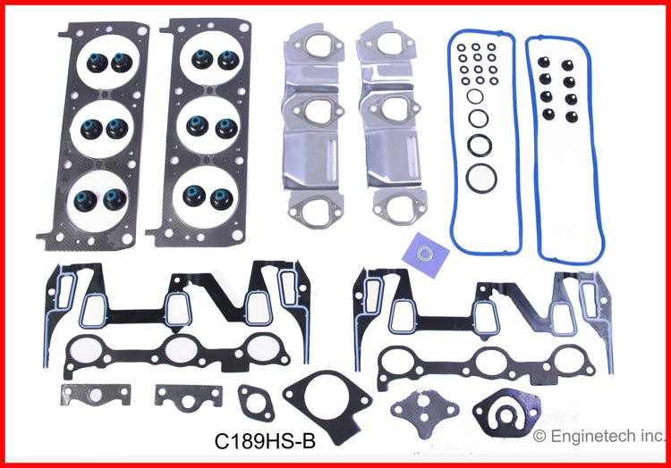 Enginetech C189HS-B Engine Cylinder Head Gasket Set for GMC and Chevrolet Cars and Trucks