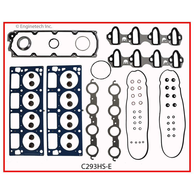 Enginetech C293HS-EAWB Engine Cylinder Head Gasket Set for GMC and Chevrolet Vehicles