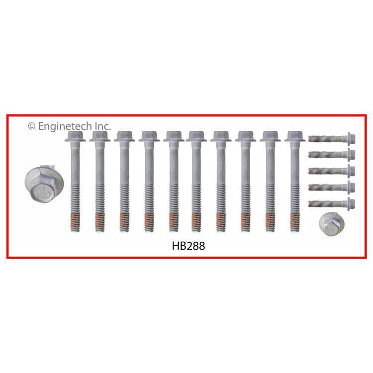 Enginetech C325HS-BBWB Engine Cylinder Head Gasket Set for GMC and Chevrolet Vehicles with Head Bolts