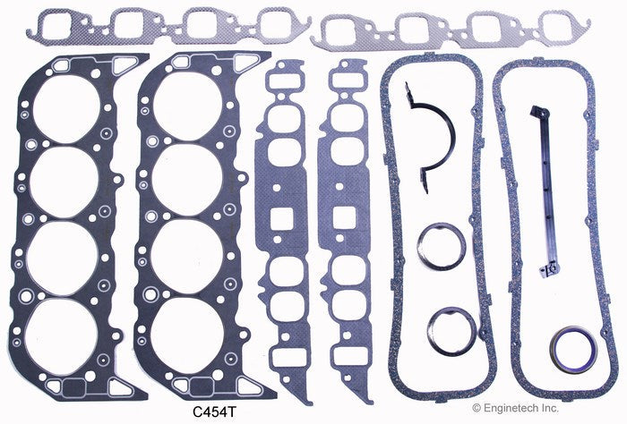 Enginetech C454T Full Gasket Set for GMC and Chevy Cars and Trucks