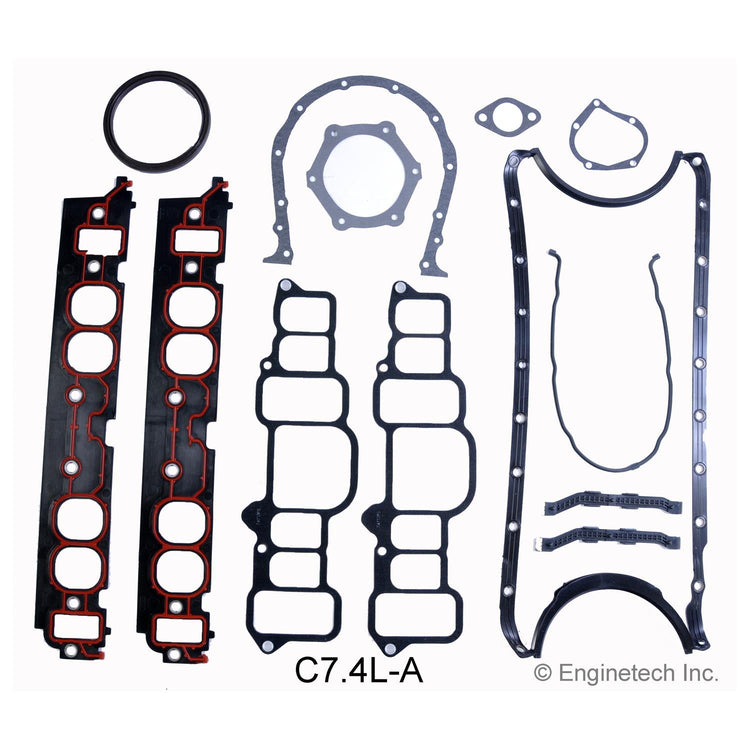 Enginetech C7.4L-A Engine Full Gasket Set for GMC and Chevrolet Trucks