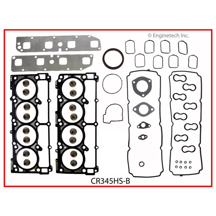 Enginetech CR345HS-B Engine Cylinder Head Gasket Set for Dodge and Chrysler Vehicles