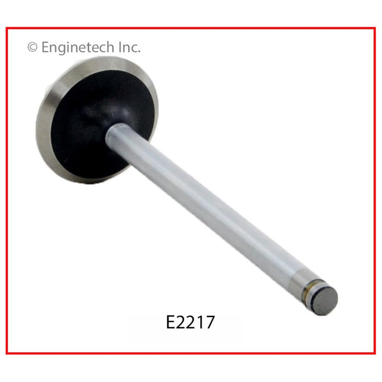 Enginetech E2217B Engine Exhaust Valve with Oversized Stem and Head for Dodge Dakota, Jeep Cherokee, and Eagle Premier