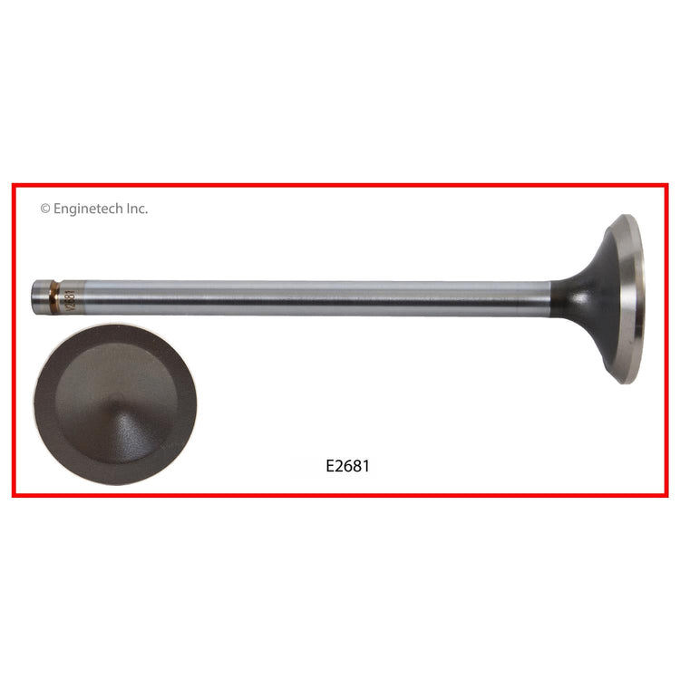 Enginetech E2681 Engine Exhaust Valve with Oversized Stem and Head for GM and Buick Models