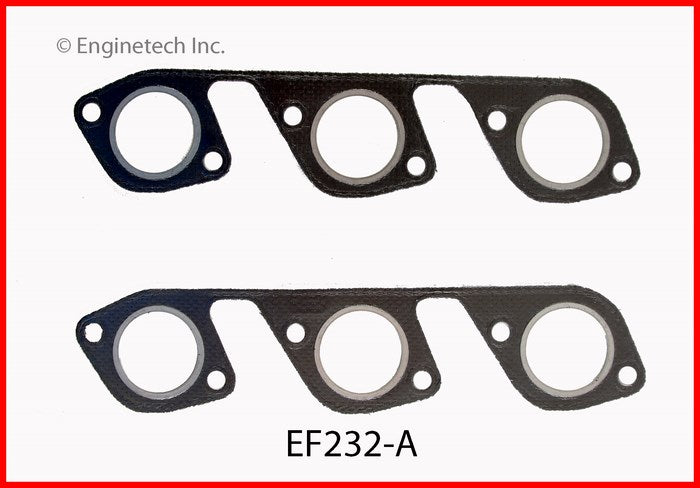 Enginetech EF232-A Exhaust Manifold Gasket for Ford Cars and Trucks