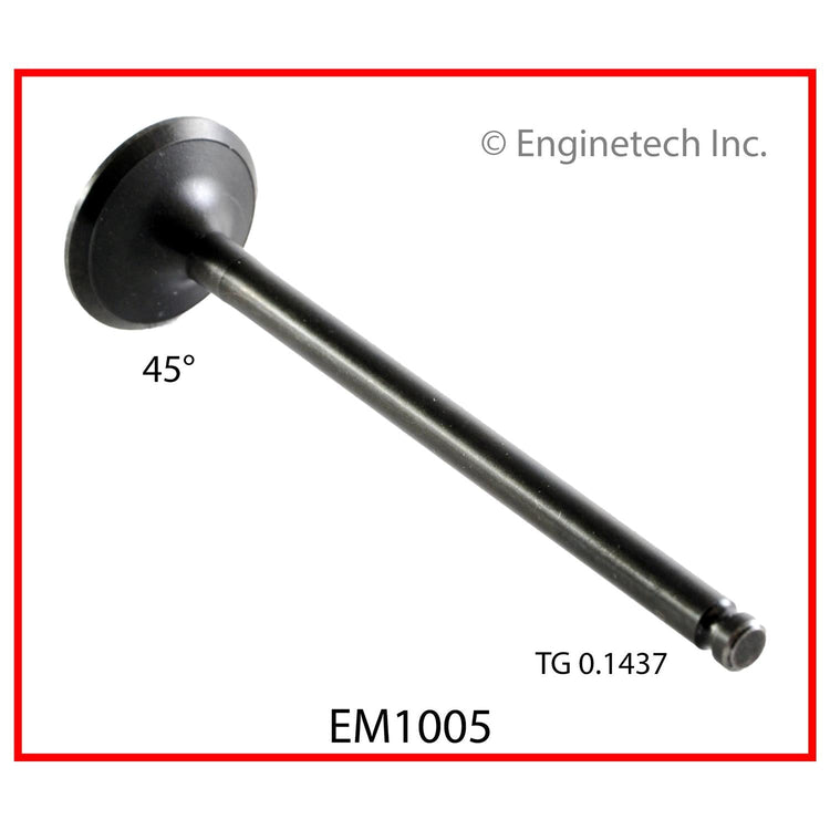 Enginetech EM1005 Engine Exhaust Valve for Kia Spectra and Sephia