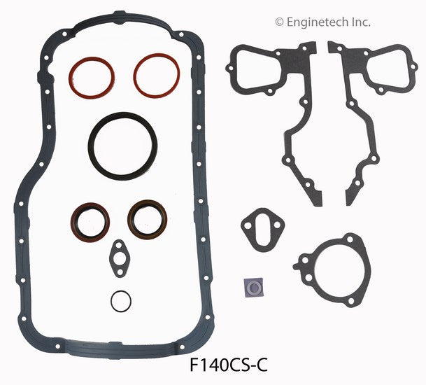 Enginetech F140CS-C Engine Lower End Gasket Set for Ford Car and Truck