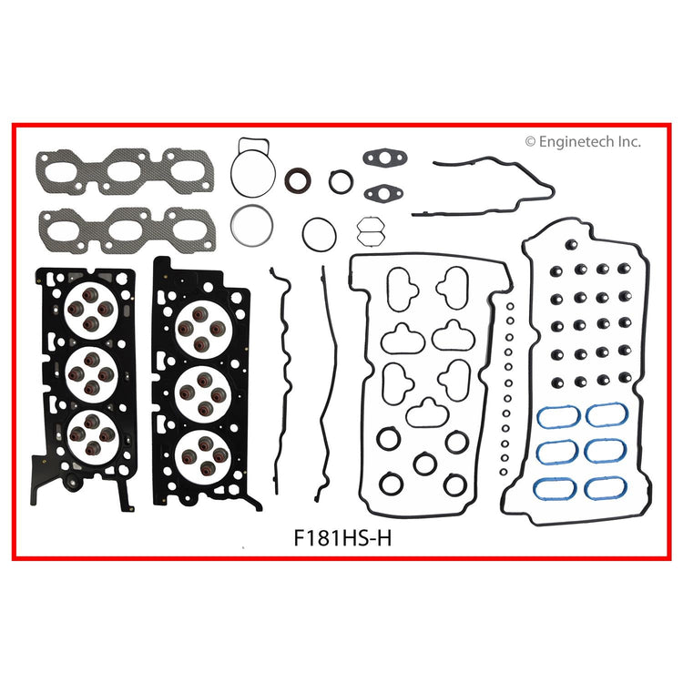 Enginetech F181HS-H Engine Cylinder Head Gasket Set for Ford and Mazda Vehicles