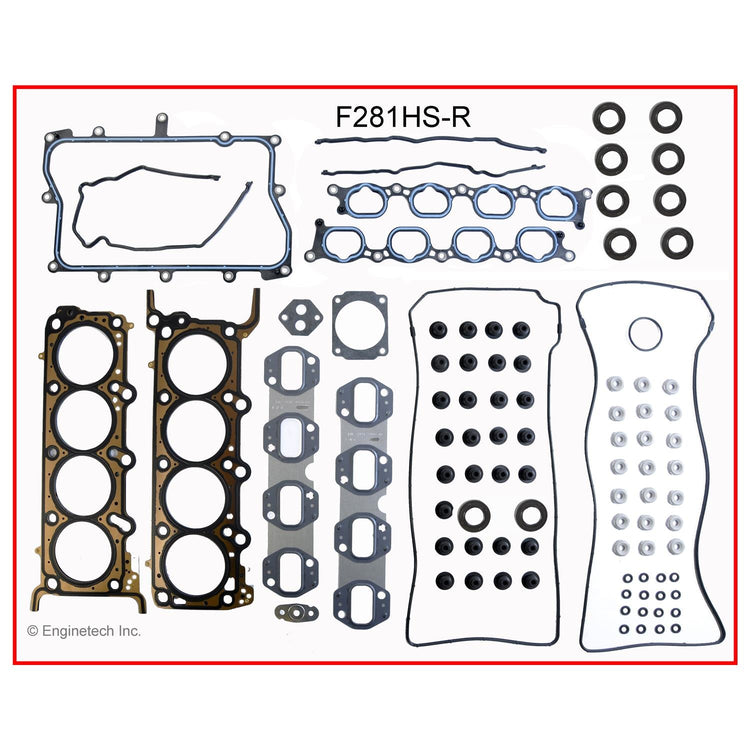 Enginetech F281HS-RWB Engine Cylinder Head Gasket Set for Ford Lincoln Aviator with Head Bolts
