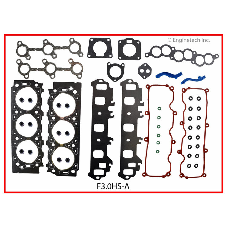Enginetech F3.0HS-A Engine Cylinder Head Gasket Set for Ford Cars and Trucks