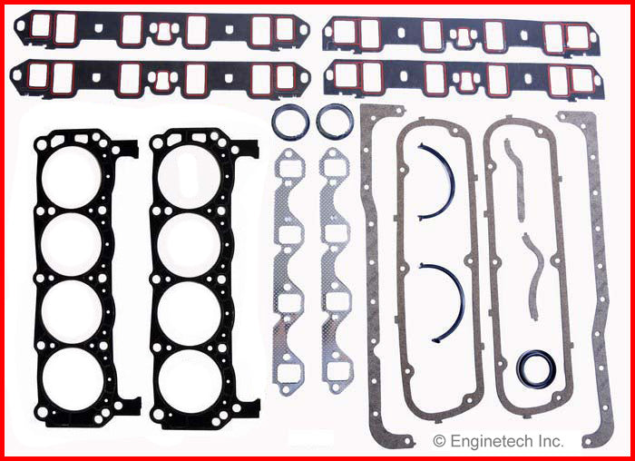 Enginetech F302 Rebuilders Engine Full Gasket Set for Ford Cars and Trucks