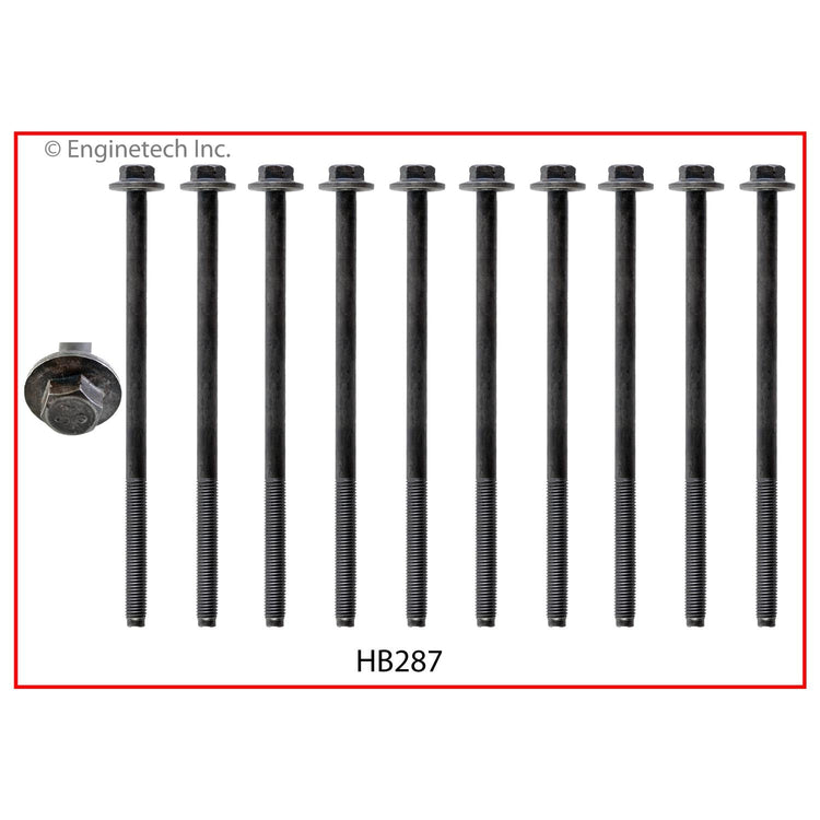 Enginetech F330HS-CWB Engine Cylinder Head Gasket Set for Ford Cars and Trucks with Head Bolts