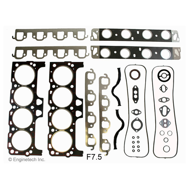 Enginetech F7.5 Rebuilders Engine Full Gasket Set for Ford F-250 and F-350 Trucks