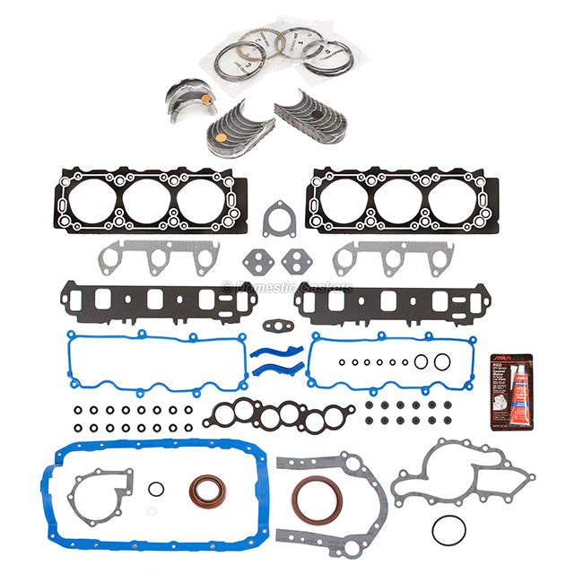 Engine Re-Ring Kit Fit 91-95 Mercury Ford 3.0L OHV