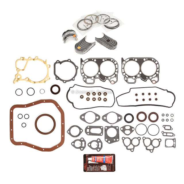Engine Re-Ring Kit Fit 85-89 Subaru 1800 Loyale XT 1.8L SOHC