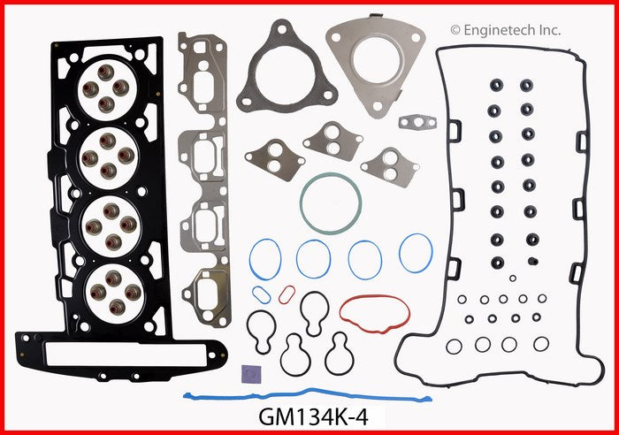 Enginetech GM134K-4 Engine Full Gasket Set for Chevrolet and GMC Cars and Trucks