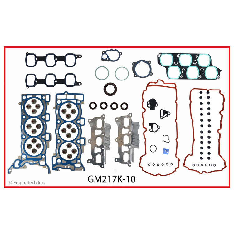 Enginetech GM217K-10 Engine Full Gasket Set for GMC and Chevrolet Cars and Trucks