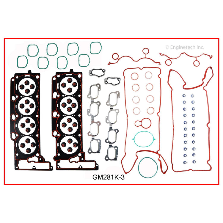 Enginetech GM281K-3 Engine Full Gasket Set for GMC and Chevrolet Cars and Trucks