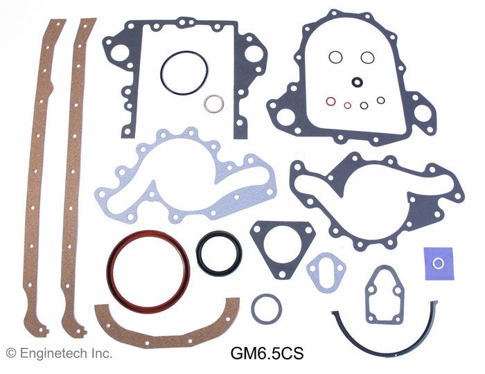 Enginetech GM6.5CS Engine Lower End Gasket Set for GMC and Chevrolet Vehicles