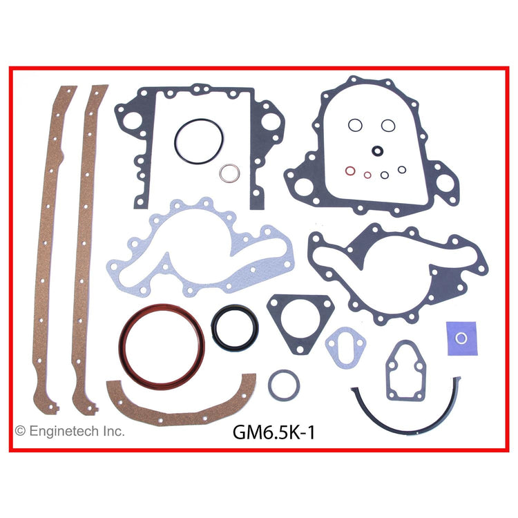 Enginetech GM6.5K-1 Engine Full Gasket Set for GMC and Chevrolet Cars and Trucks