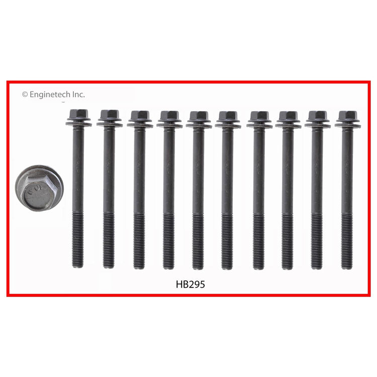 Enginetech HB295 Engine Head Bolt Set for Honda Civic and Civic Del Sol (1996-2000)