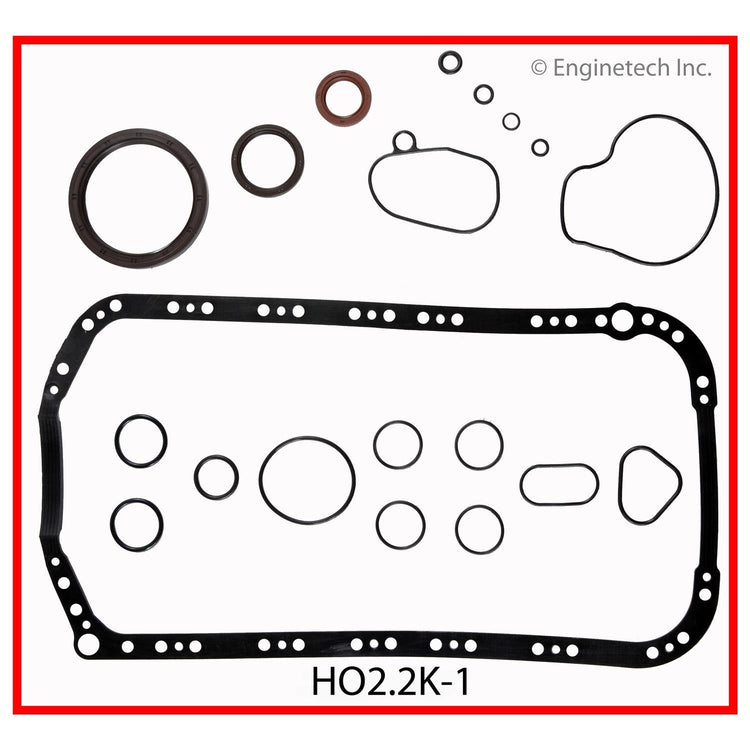 Enginetech Honda Engine Full Gasket Set HO2.2K-1 for Accord and Prelude
