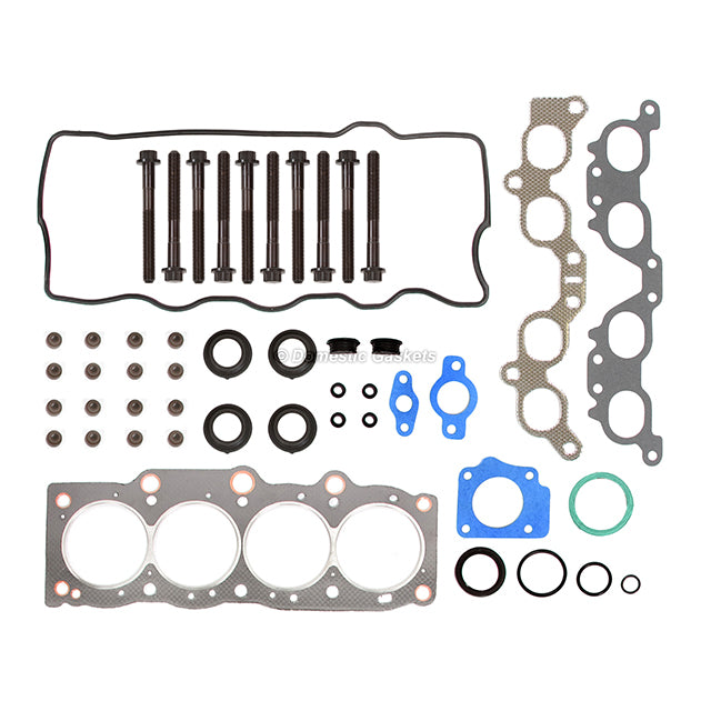Head Gasket Set Valves Timing Belt Kit Fit 87-91 Toyota Camry Celica 2.0L