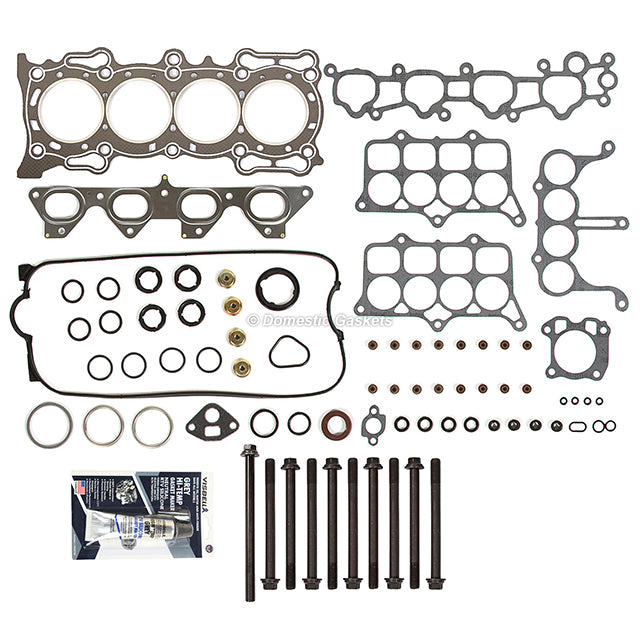 Head Gasket Set Valves Timing Belt Kit Fit 91-96 Honda 2.2L