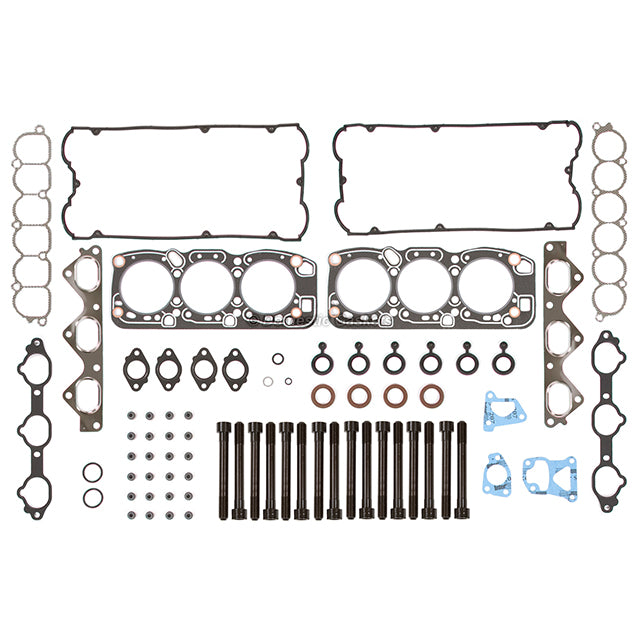 Head Gasket Set Intake Exhaust Valves Fit 94-96 Mitsubishi Montero 3.5L 6G74
