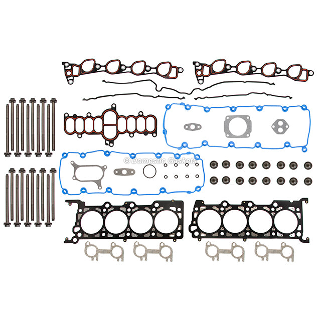 Head Gasket Set Bolts Lifters Fit 07/21/97-99 Ford E F Series Econoline 5.4 SOHC